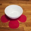 Daisy Placemat Set - Gloss Pink 4 Placemats Large 38cm