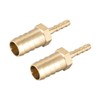 sourcing map Straight Brass Barb Fitting Reducer, Fit Hose ID