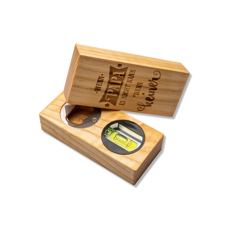 Bottle opener with spirit level dad Father's Day individual gift
