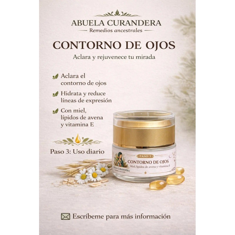Crema Contorno Ojos Antiedad Orgánica Todo Tipo Piel Día Noche