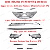 ROKY 10PC For Sonata 2011-2014 Front Grille Mesh Fog light