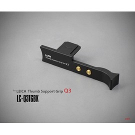 LIM'S Camera Thumb Support Grip 6061 Aluminum Handgrip for Leica Q3 [Black]