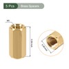 YOKIVE Pack of 5 M5 Spacers, Brass Hexagonal PCB Spacer