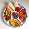 PICK PLATES Children's Divided Plate for Fussy Eaters. 5 Compartment