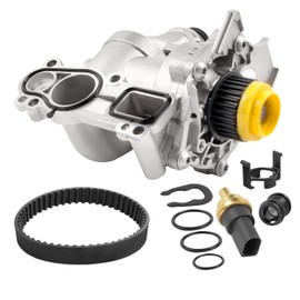 Electric Engine Water Pump Kit Compatible with A3 A4 A5 A6 Q3 Q5 TT Allroad VW CC Eos GTI 2018-2016 2.0L,with Neutral Belt replacement engine OE 06H121026CQ 06H121026AB