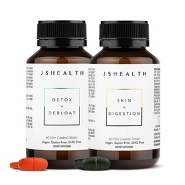 JSHealth JSHealth Vitamins Digestion Support Bundle - Includes Detox + Debloat Liver Health Formula & Skin + Digestion Supplements