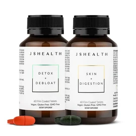 JSHealth JSHealth Vitamins Digestion Support Bundle - Includes Detox + Debloat Liver Health Formula & Skin + Digestion Supplements