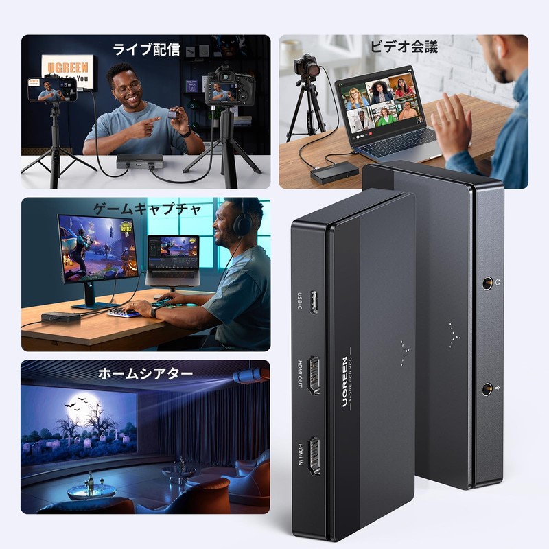 UGREEN 4K HDMI Capture Board with Pass-through Function 4K@60Hz /