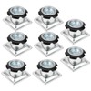 EMSea 8-Piece Square Tube Insert Metal Thread Insert with Star