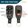 AKS KEYS Replacement for Kia Key Fob (4 Buttons) That