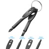 Screwdriver Keyring Set Comprise Flathead Screwdriver and Phillips Screwdriver&Wrench Tool,Portable