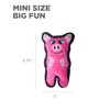 Outward Hound Invincibles Mini Pig Plush Dog Toy, XS