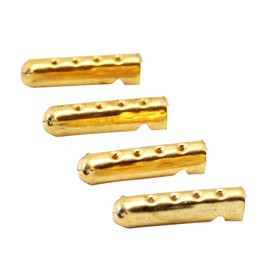 Flyinggoldfish Shoelaces Repair Kit Metal Aglets Shoe Laces Tips String Ends 24PCS Gold