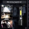 LED Flashlight Rechargeable Torch LED Pocket Flashlight with COB Light