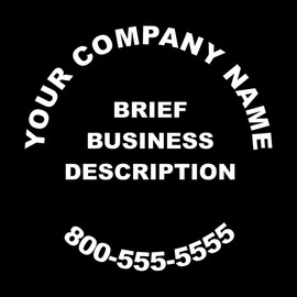 Wild Dingos LLC Business Rear Window/Store Window Custom Vinyl Decal Sticker White