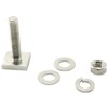 TAODAN 6 Sets 304 Stainless Steel Square Head Bolt Sets