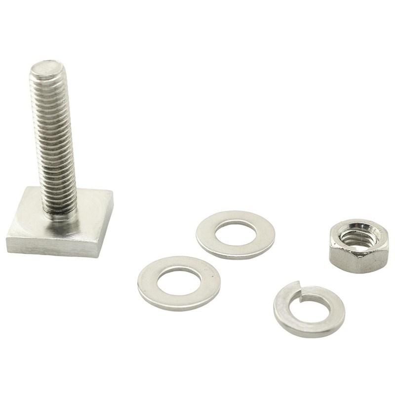 TAODAN 6 Sets 304 Stainless Steel Square Head Bolt Sets