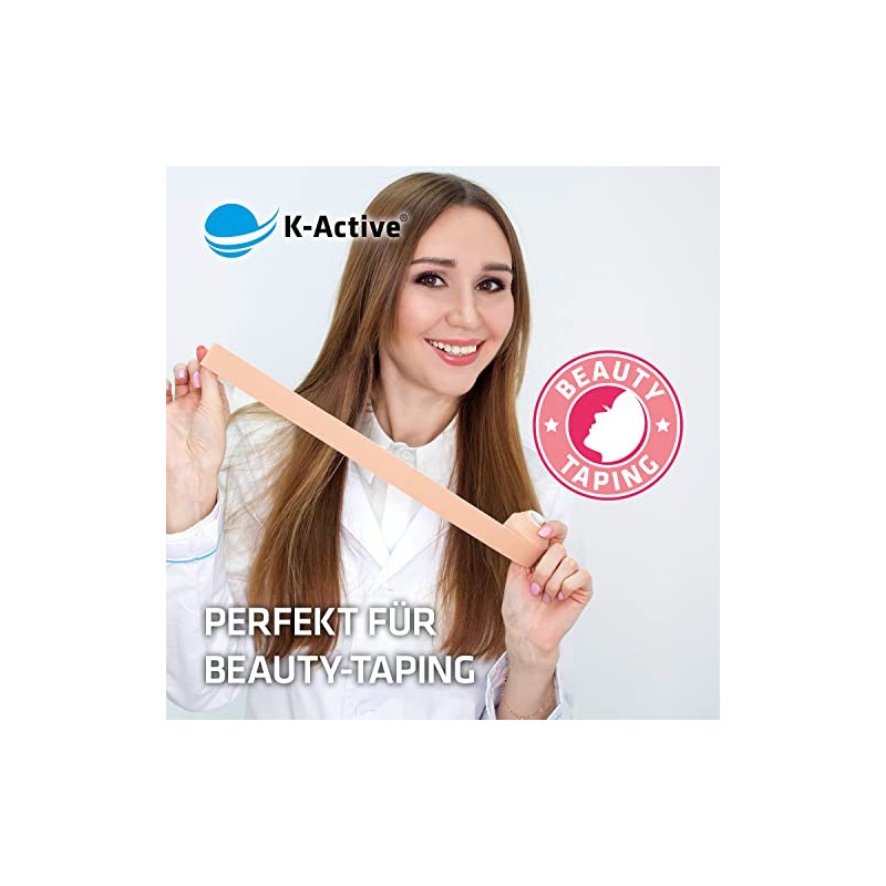 K-Active Gentle Kinesiology Tape, Extra Skin-Friendly, For Sensitive Skin &