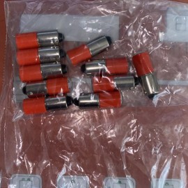 EIKO 1835R -LED SR-1835R-LED Pilot Light LED T3-1/4 BA 9s miniature bayonet 3.7V