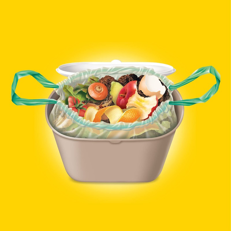 Glad 100% Compostable Drawstring Bags - Small 10 Litres -