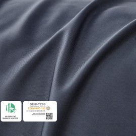 YnM 100 Percent Bamboo Pillowcase 2 Pack, King XL (50cmx100cm), Blue Grey