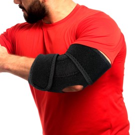 WY LIGHTING LEVEL 2 Pack Elbow Compression Sleeve with Removable Strap for Men & Women, Elbow Support Brace Ulnar Nerve Entrapment Splint Tendonitis Support Strap