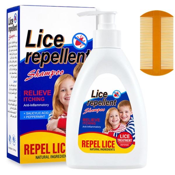 Head Lice Shampoo and Comb Kit, Lice Removal Shampoo, Lice