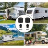 RV Trailer Door Holder Kit, Low Profile Rubber Bumper, 2