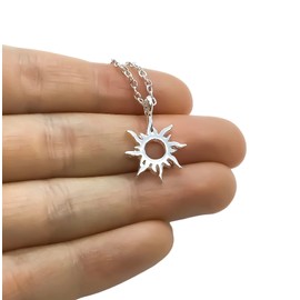 You Are My Sunshine Message Card, Silver Sun Necklace (Box) Miss Fit Boutique