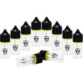 Copackr Chubby Gorilla V3 30 ml Stubby Dropper Bottles, Plastic Bottles, Perfect for Travel, with Childproof Cap, Set of 10 (30 ml Stubby)