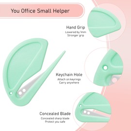 Zonice Letter Opener Envelope Slitter - Envelope Opener Slitter,Mail Opener Tool,Package Opener,Cute Office Supplies For Desk