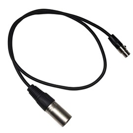 Milestock Balanced TA3 to XLR Cable Compatible with Zoom TXF-8 F8n Field Recorder and Other Devices, Female TA3 Mini XLR to Male Full Size XLR, 1pcs, Black, TA3-XLR