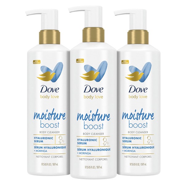 Dove Body Love Body Cleanser Moisture Boost 3 Count For