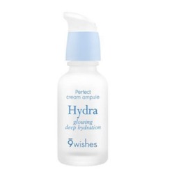 Nine Wishes Hydra Cream Ampoule 30ml Ultra-Moisturizing Korean K-Beauty Skincare for Schools, Military Dormitories, Airports, and Departures / 나인위시스 하이드라 크림앰플 30ml 초고보습 한국K뷰티 스킨케어 학교 군대 기숙사 공항 출국