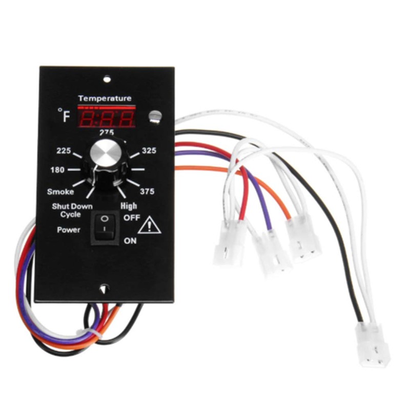 Digital Thermostat Controller, LED Display Temperature Control Panel Barbecue Grill