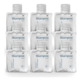 Pack de Shampoo y Acondicionador 2 en 1 JYPESA Elements con Menta y Té Verde para Hoteles y Airbnb