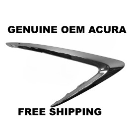 Acura 19-20 ACURA ILX BUMPER FOG LIGHT GRILL GRILLE MOLDING TRIM CHROME PASSENGER SIDE