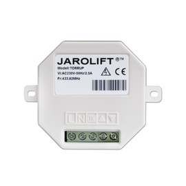 jarolift 1-Channel TDRRUP Radio Receiver for Tubular Motors Flush-Mounted, Roller Shutter Control, Retrofitting to Radio, for All jarolift TDR Radio Transmitters