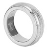 Smart Activity Tracker Ring With Charging Case Rhinestone Decorative IP67