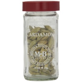 Morton & Bassett Organic Cardamom, .9-Ounce Jars (Pack of 3)