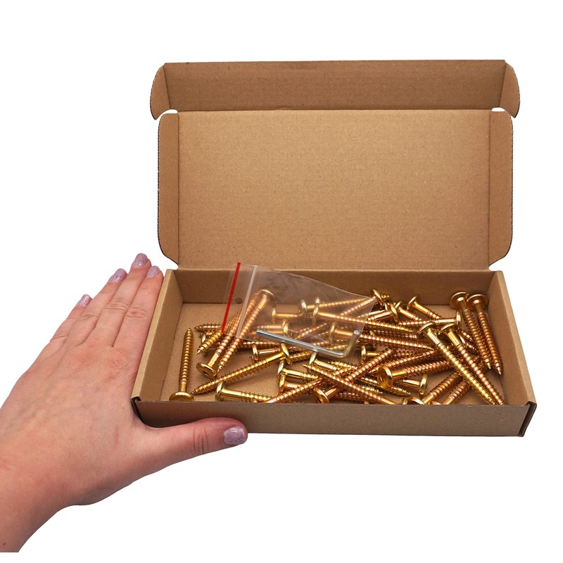 SKIR'CO (Pack of 40) Yellow Zinc Plated Wood Joining Screws