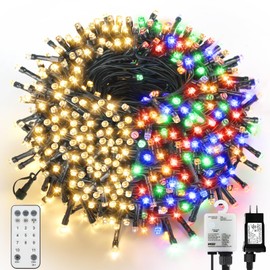 VTECHOLOGY Christmas Lights, 300 LEDs 105FT Color Changing Christmas Tree Lights with 11 Modes Outdoor String Lights for Christmas Party Wedding Decor