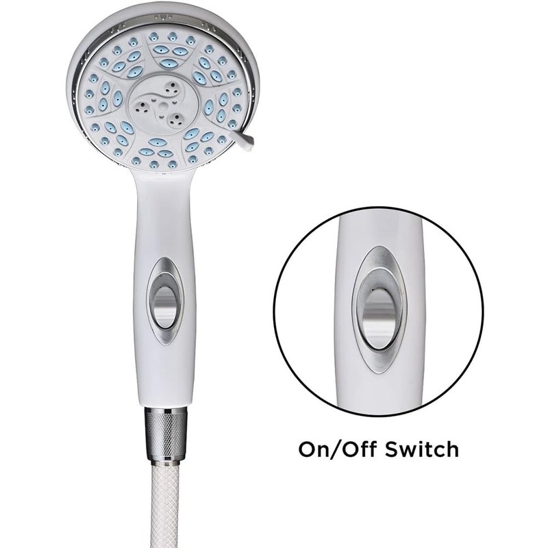 NOVA Handheld Shower Head with Extra Long 84” Hose, On/Off
