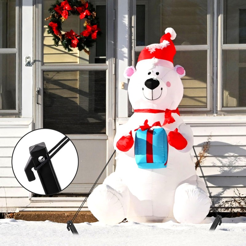 Fabulas Inflatable Stakes Set, 12 Pcs 8.5’’ Heavy Duty Plastic