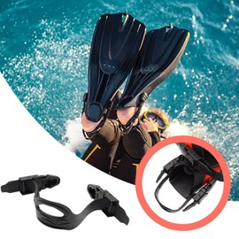 Dive Fin Straps Replacement - Rubber Adjustable Fin Straps Replacement - Quick Release Non-Slip Snorkeling Accessories for Beginners Professionals Enthusiasts
