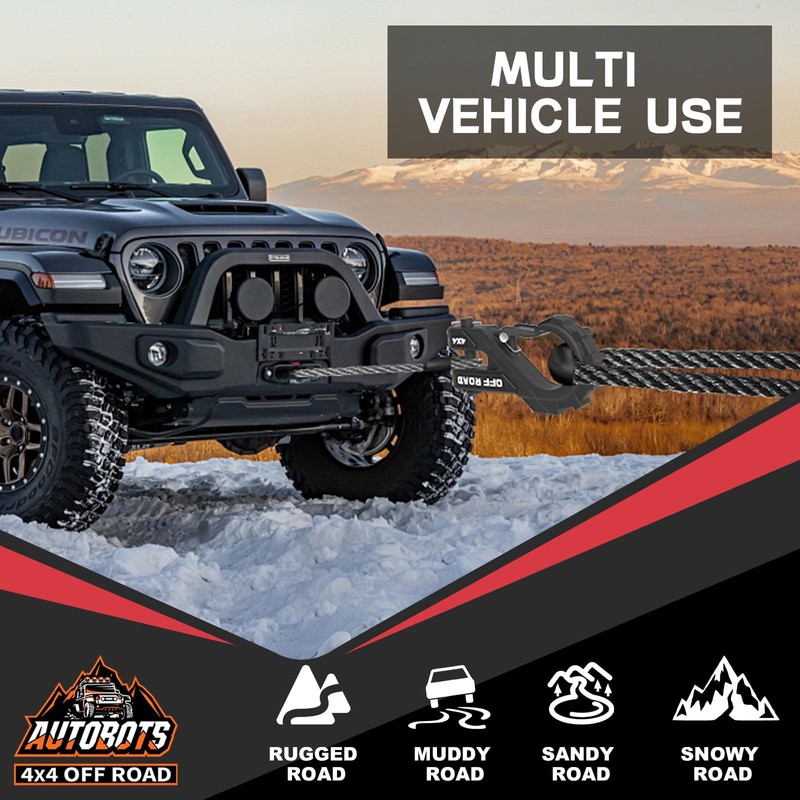 AUTOBOTS 3/8" Winch Hook Max 45,000 Lbs, Heavy Duty ATV