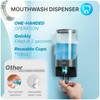 Umimile Mouthwash Dispenser for Bathroom, Plastic Mouthwash Dispenser Wall Mounted,