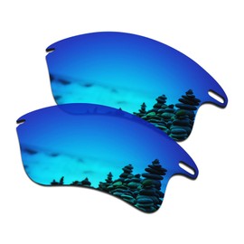 SmartVLT Men's Ice Blue Replacement Lenses for Oakley Fast Jacket XL OO9156 Sunglass