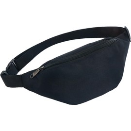 Bum Bag & Fanny Pack, Black Bumbags for Ladies Fashion Bumbags for Men Lightweight Kids Bumbags Waterproof Adjustable Waist Bag for Outdoor Sports Traveling Hiking