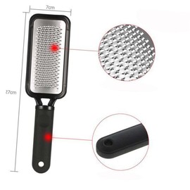 Baluue File Foot Care Tool Double Sided Foot File in Stainless Steel for Dead Skin Removal